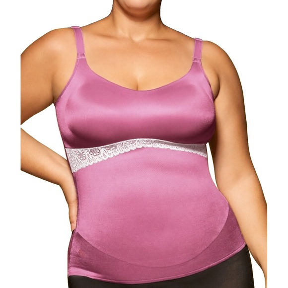 Ruby Ribbon Other - *Flawed Ruby Ribbon Lace Cami Size 46 Support Shapewear 3024 Sculpting Cami